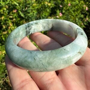 Natural Jadeite Jade Bracelet Bangle, size:58.8mm